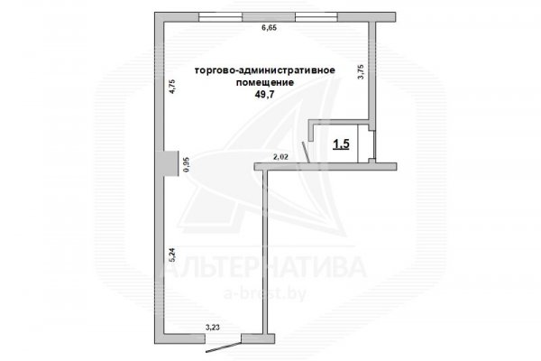 Административно-торговое помещение в Бресте в аренду 210083A